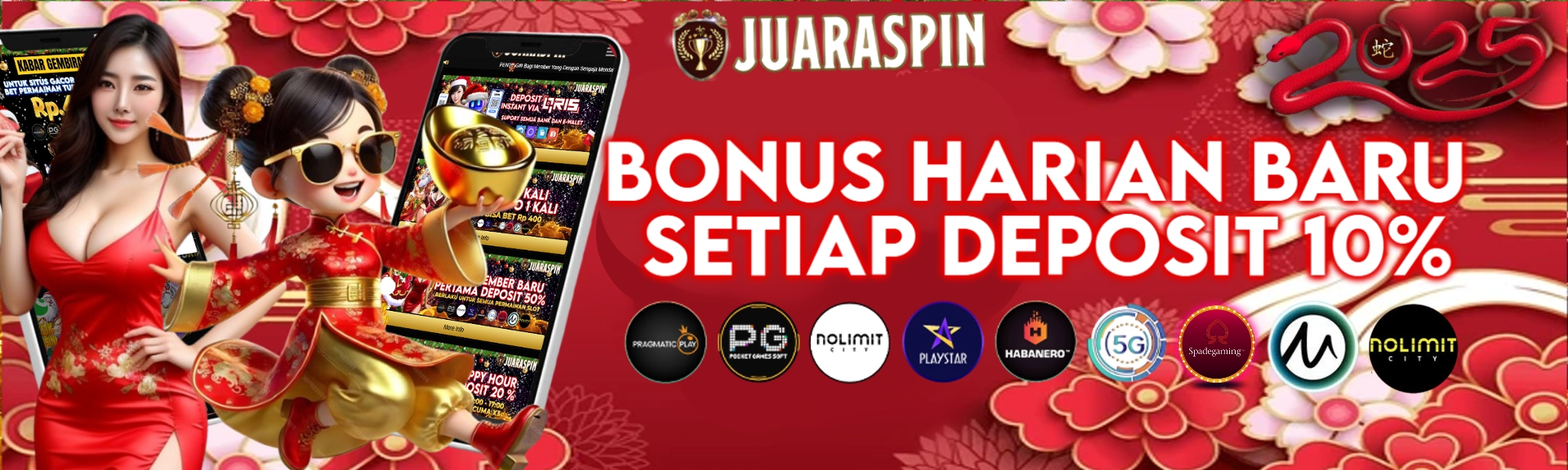 Bonus 10% Deposit Harian di Juaraspin, Main Lebih Banyak, Menang Lebih Seru